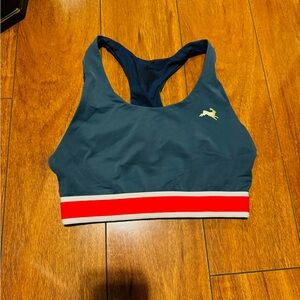 Tracksmith Blue Run Bra